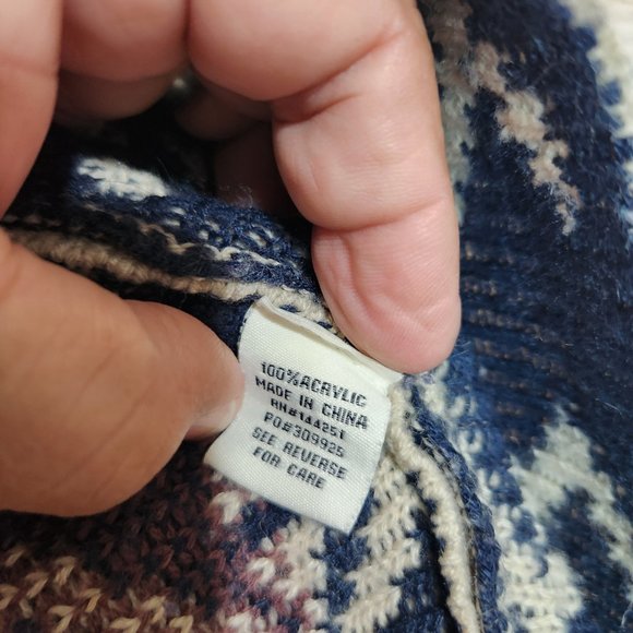 Anthropologie Srod Butterflies Aztec Print Waterfall Knit Open Cardigan Small - Picture 8 of 13